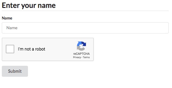Form + captcha